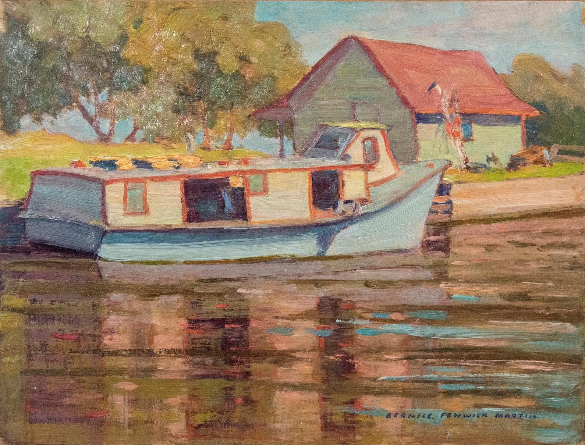 Bernice Fenwick Martin (1902-1999) - Old Fishing Boat, Toronto Harbour, 1940