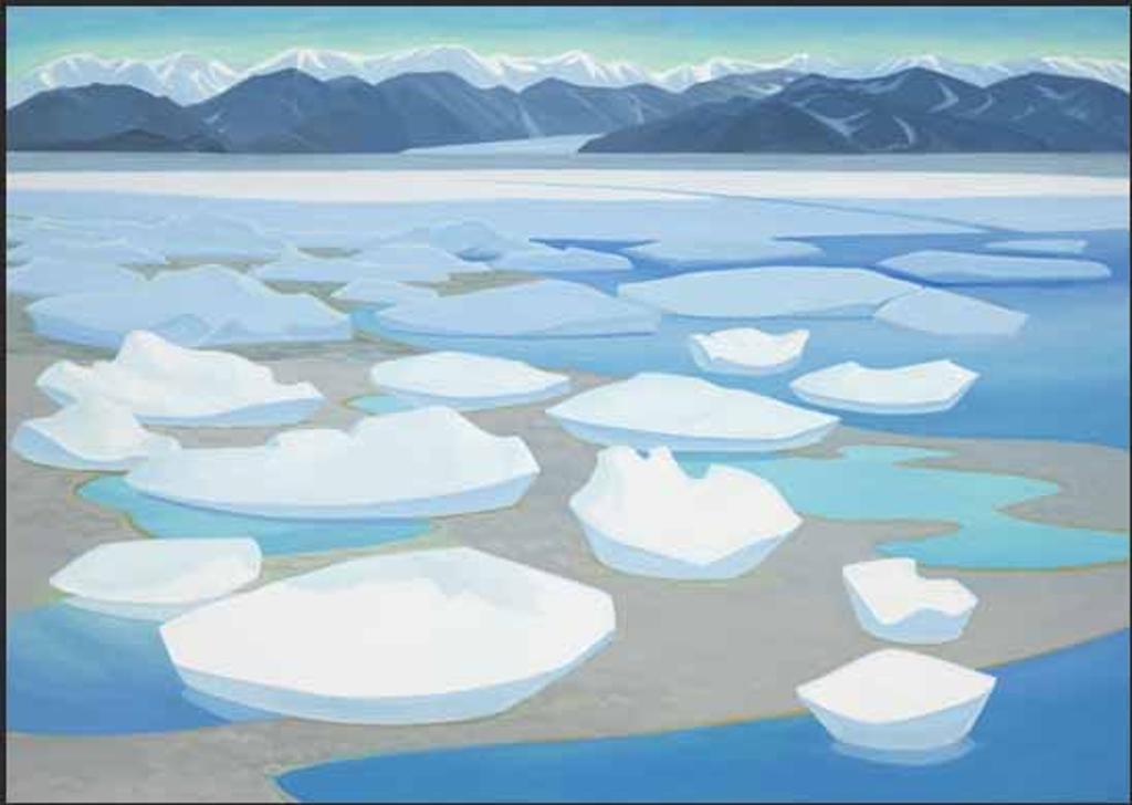 Doris Jean McCarthy (1910-2010) - Pond Inlet with Floes on the Mud