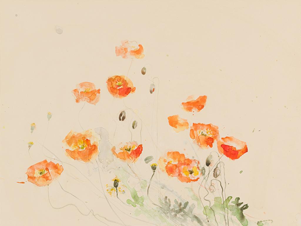 Molly Joan Lamb Bobak (1922-2014) - Poppies #5