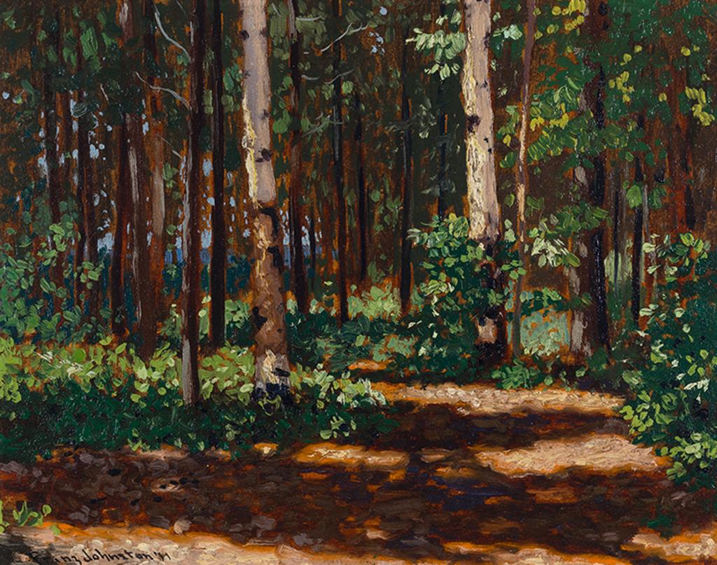 Frank (Franz) Hans Johnston (1888-1949) - Sunlit Woods