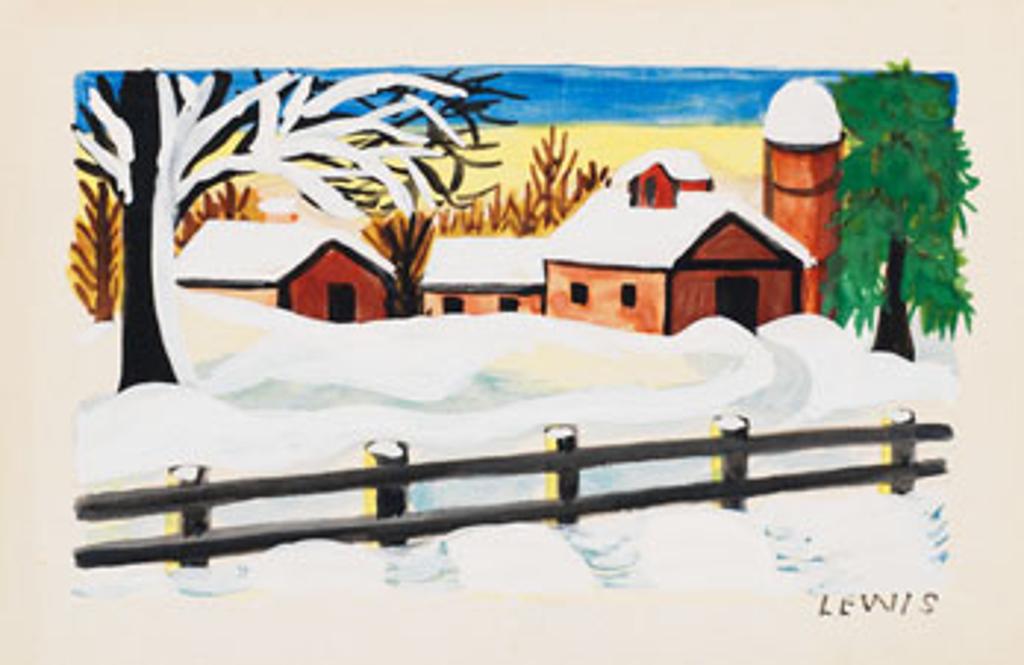 Maud Kathleen Lewis (1903-1970) - Farm in Winter