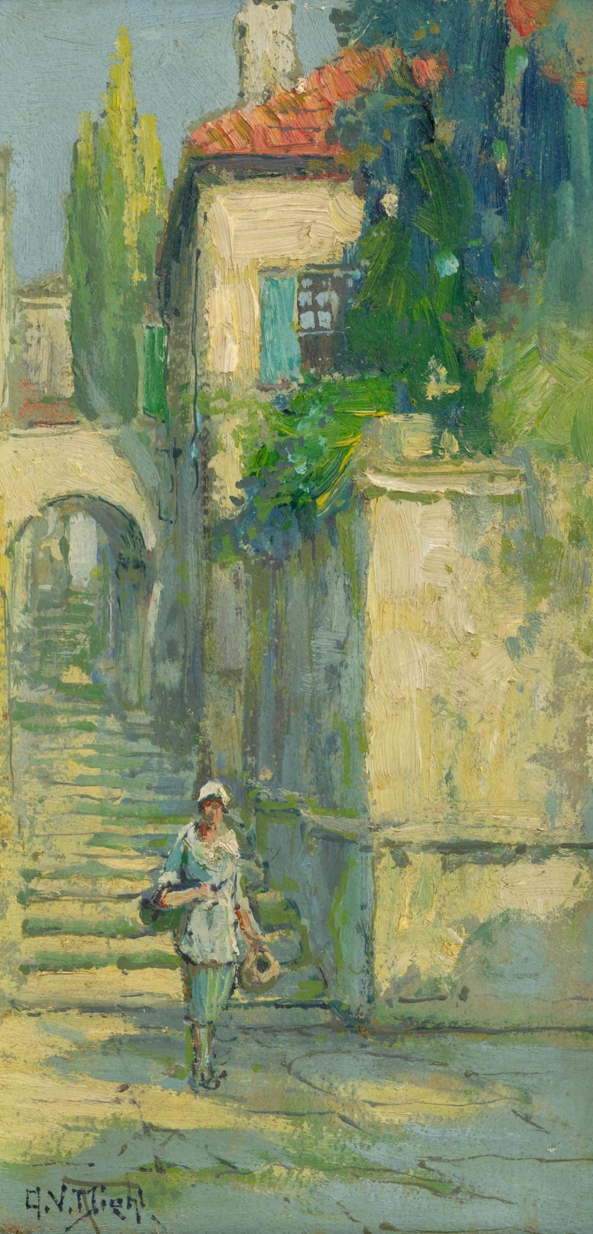 Arthur Vidal Diehl (1870-1929) - In Italy
