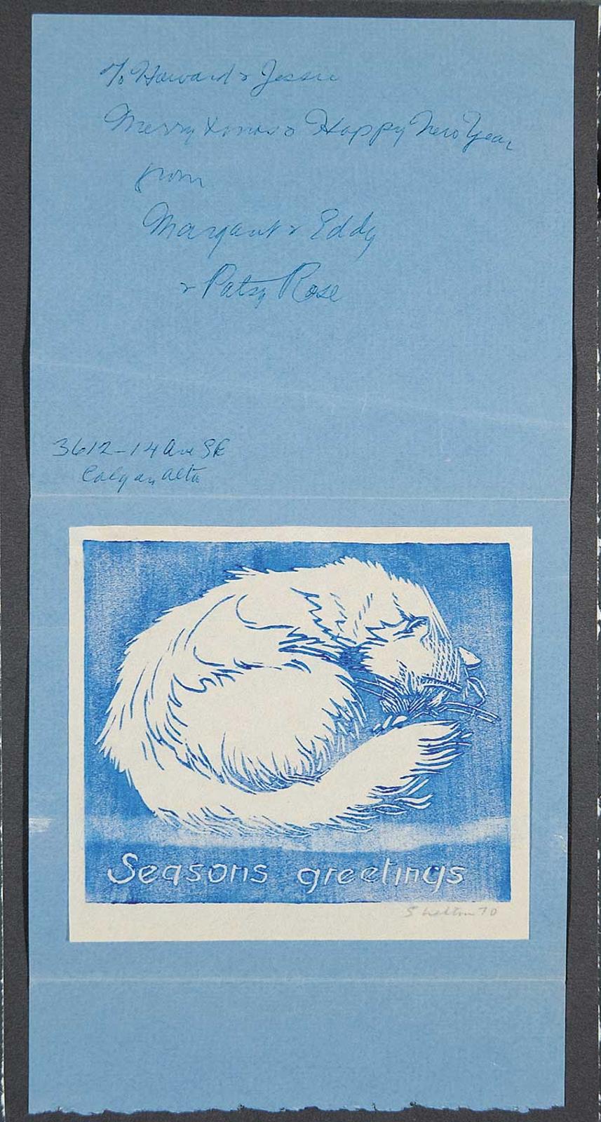 Margaret Dorothy Shelton (1915-1984) - Sleeping Cat