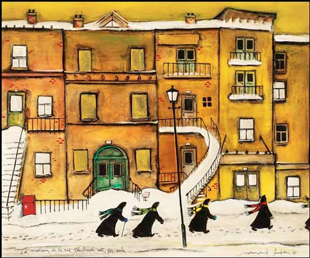 Normand Hudon (1929-1997) - La maison de la rue Sherbrooke est; for sale!