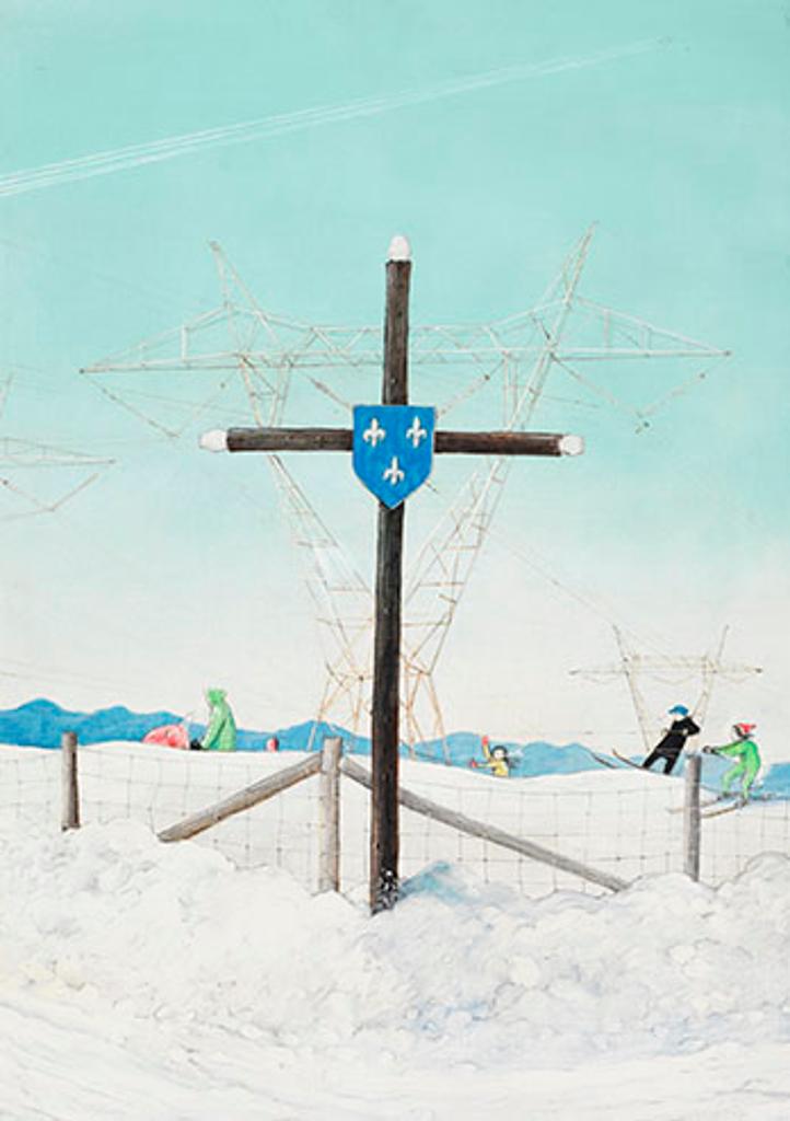 William Kurelek (1927-1977) - Satan's Web (Rural Quebec Today)