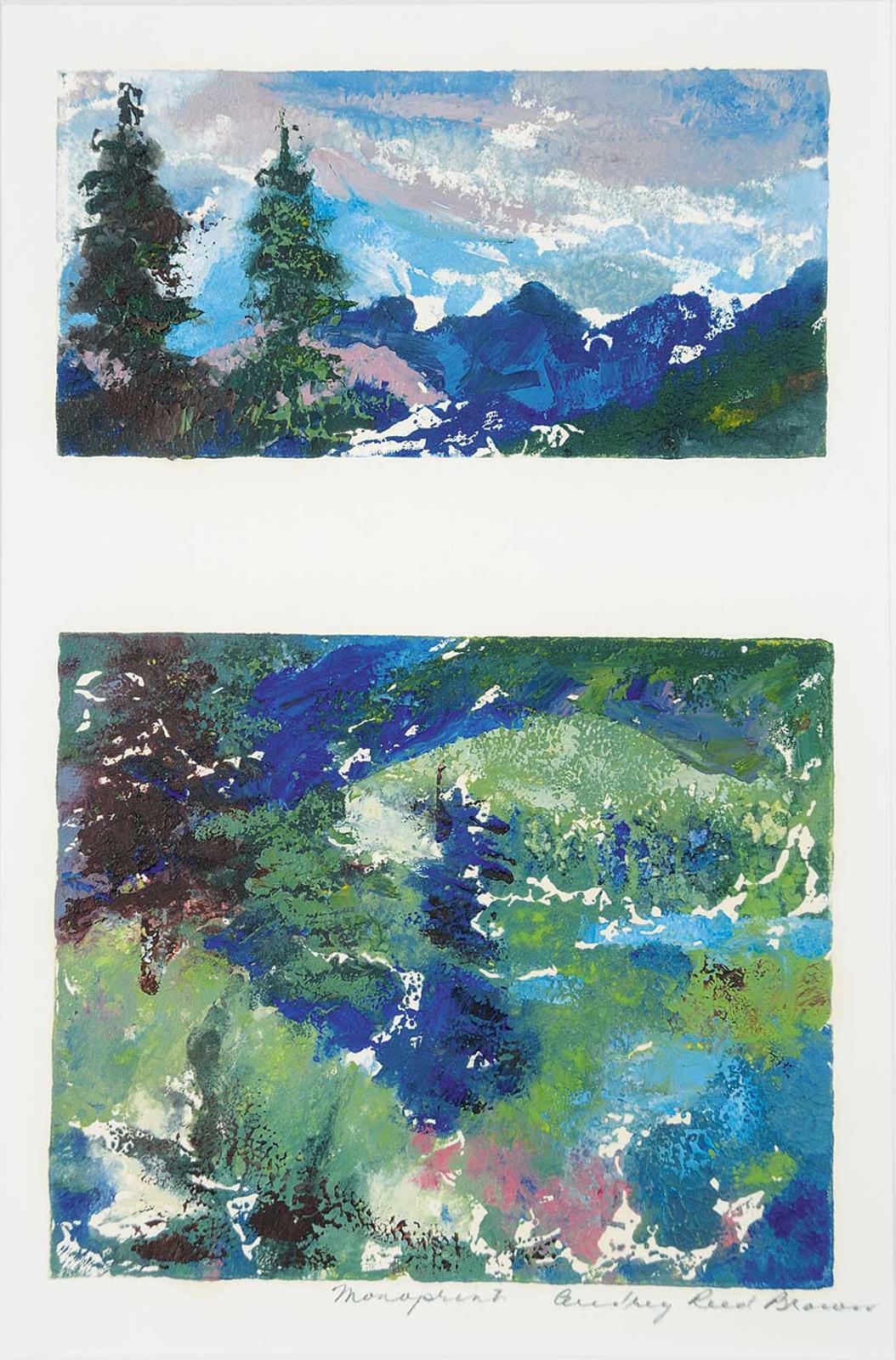 Audrey Reed Brown (1925-2016) - Untitled - Mountain Scene