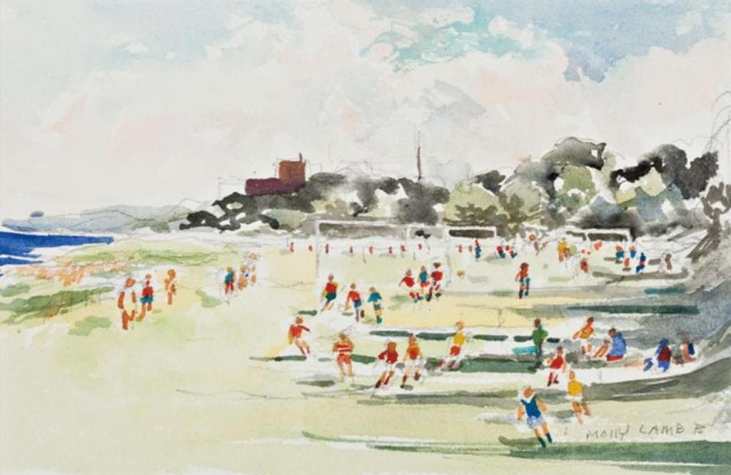 Molly Joan Lamb Bobak (1922-2014) - The Soccer Game