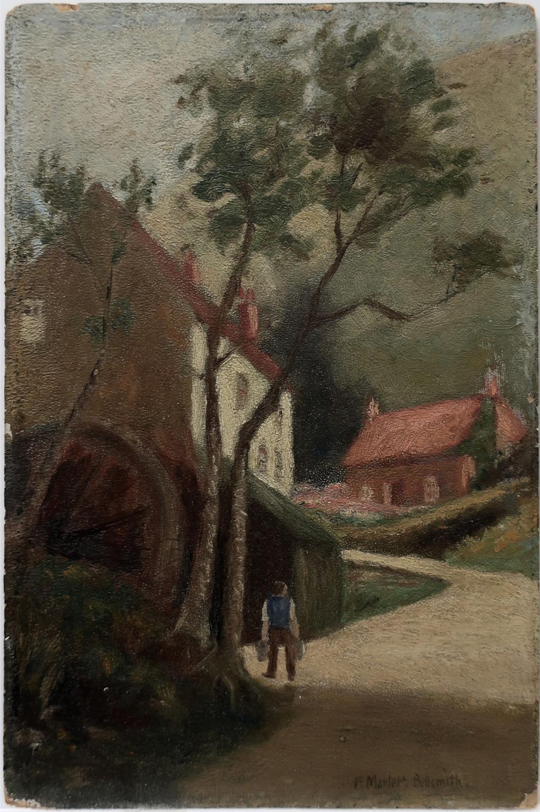 Frederic Martlett Bell-Smith (1846-1923) - Man Holding Buckets By Watermill