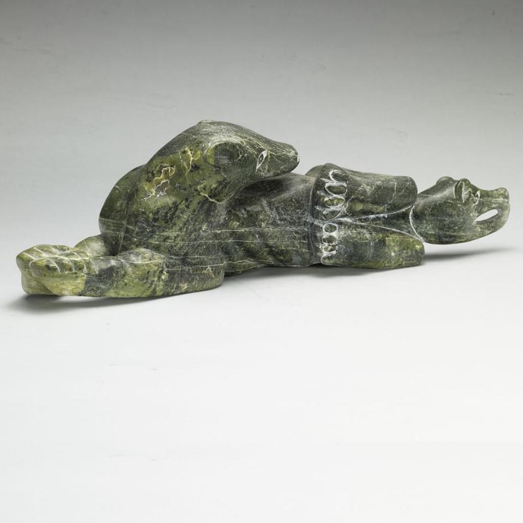 Aqjangajuk (Axangayu) Shaa (1937-2019) - Bear Giving Birth