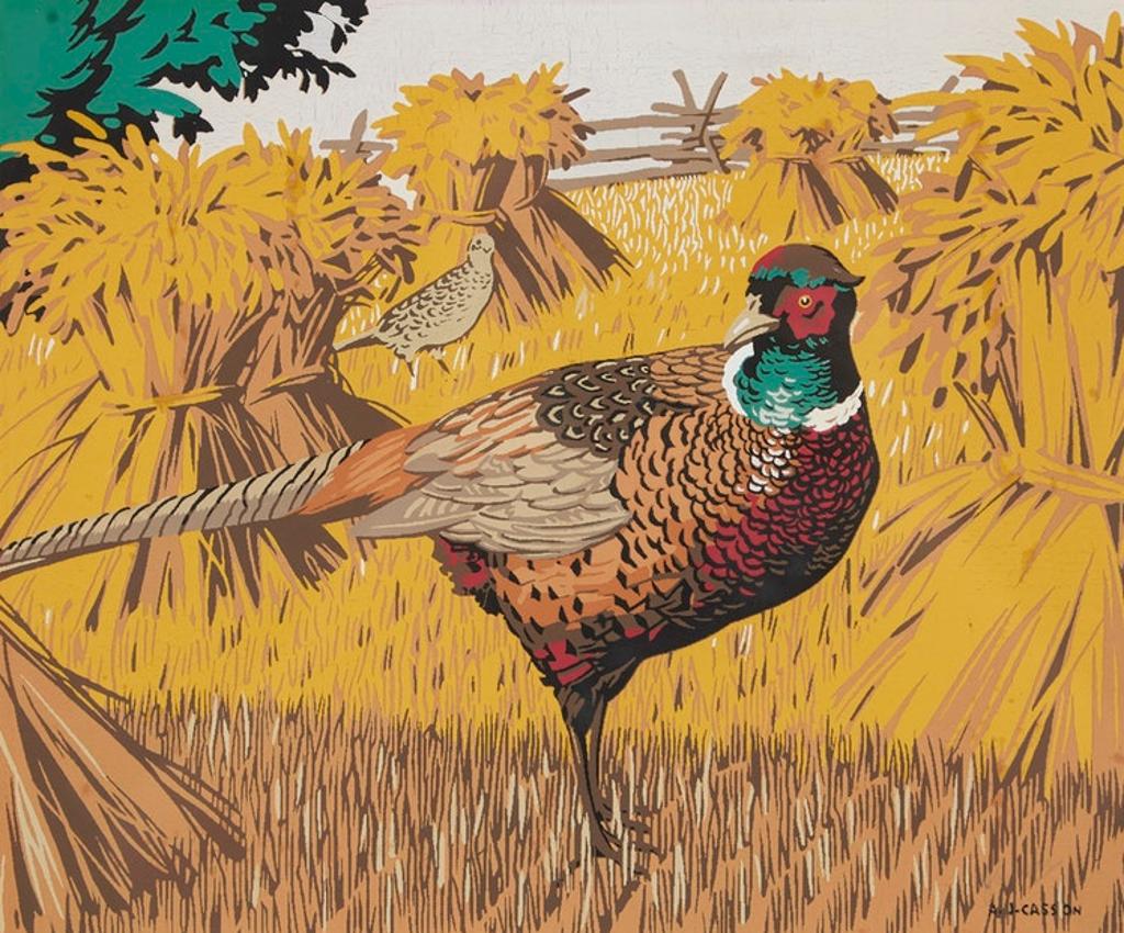 Alfred Joseph (A.J.) Casson (1898-1992) - Ringed Neck Pheasant
