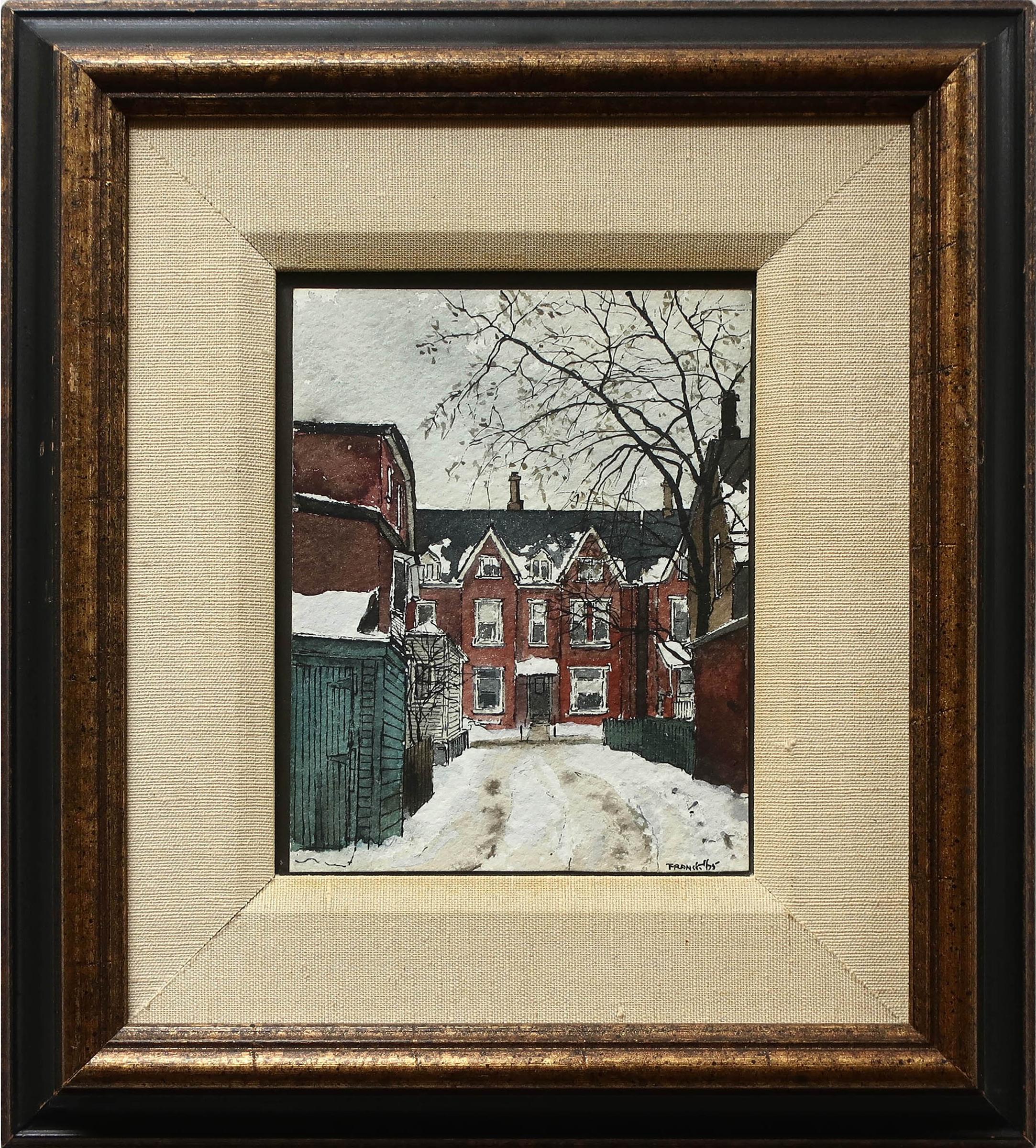 Albert Jacques Franck (1899-1973) - Lane On Wellesley St. E.
