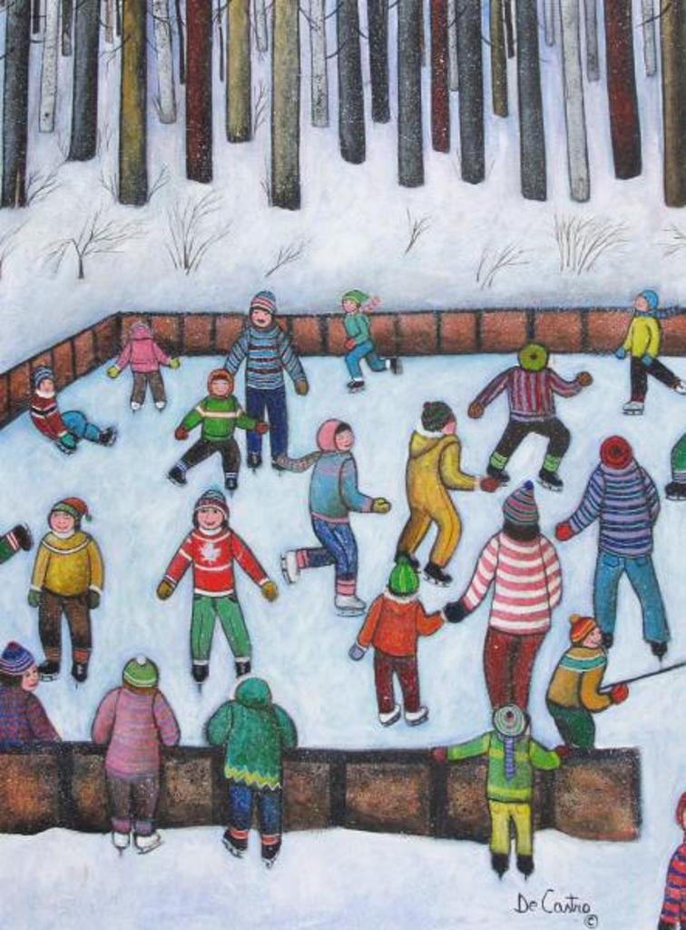 Alberto de Castro (1952-1995) - Skating Party At Sprague; 1982