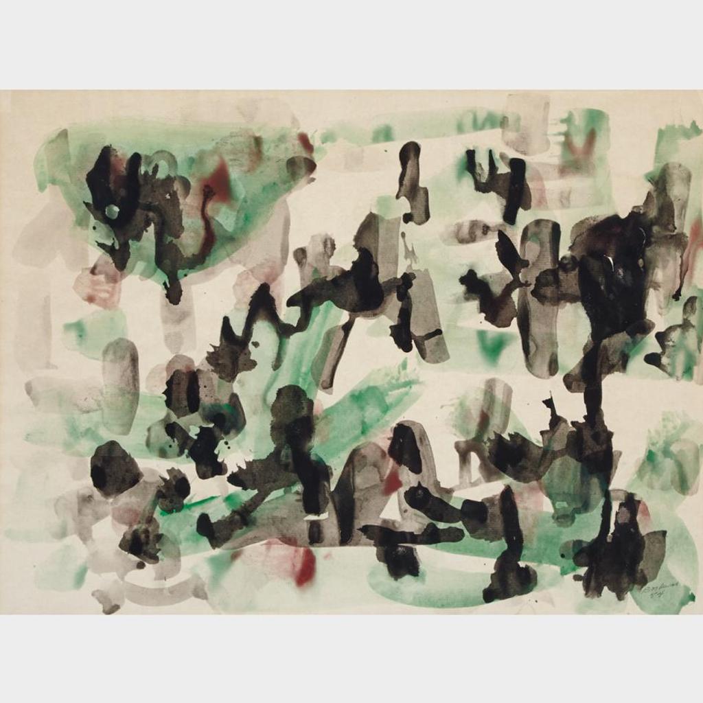 Paul-Émile Borduas (1905-1960) - Groupement Triangulaire (1954)