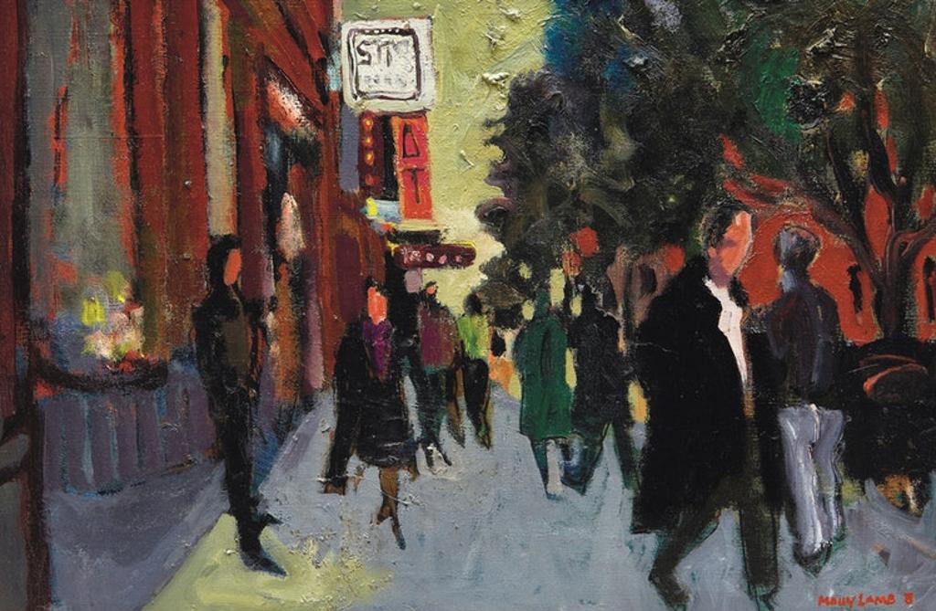 Molly Joan Lamb Bobak (1922-2014) - Queen Street, Fredericton