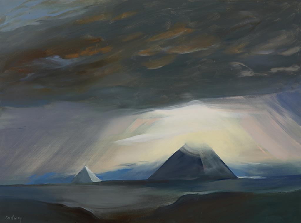 Toni (Norman) Onley (1928-2004) - Sunset - The Great Pyramid Khufu