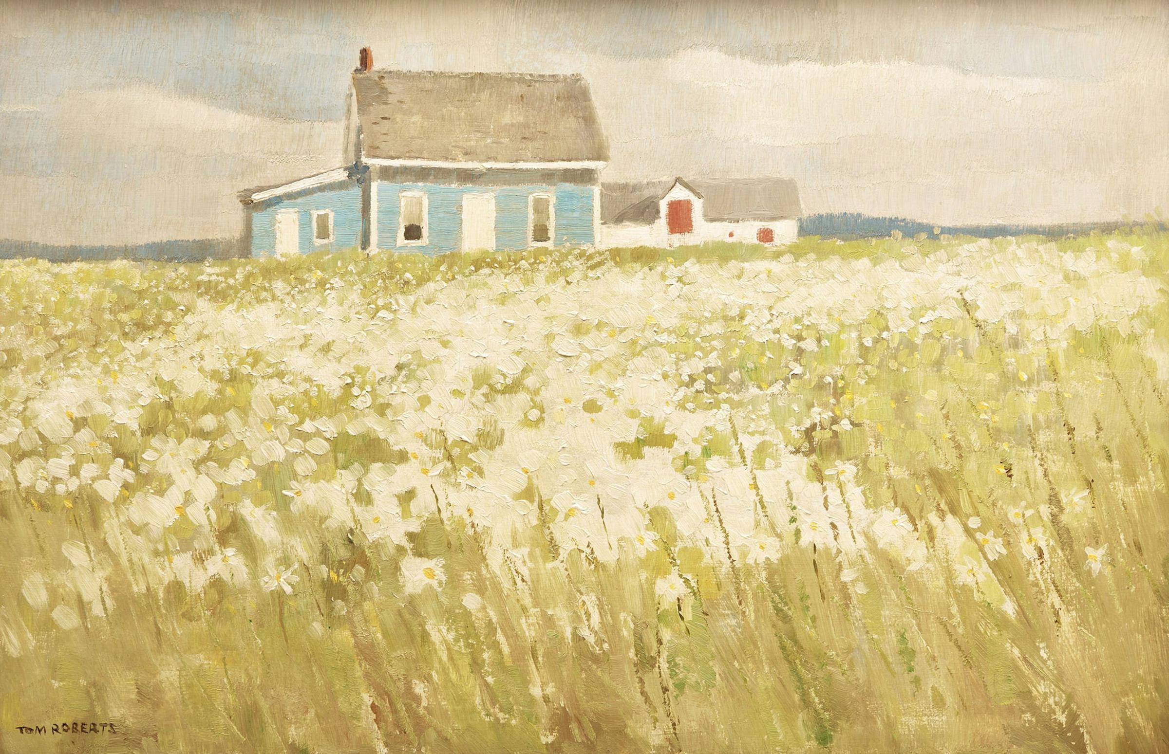 Thomas Keith (Tom) Roberts (1909-1998) - The Blue House, L’Anse à Louise