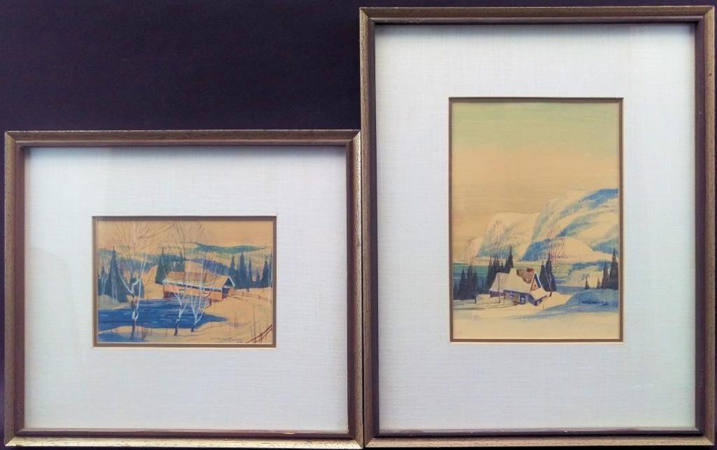 Graham Norble Norwell (1901-1967) - Pair of Winter Landscapes