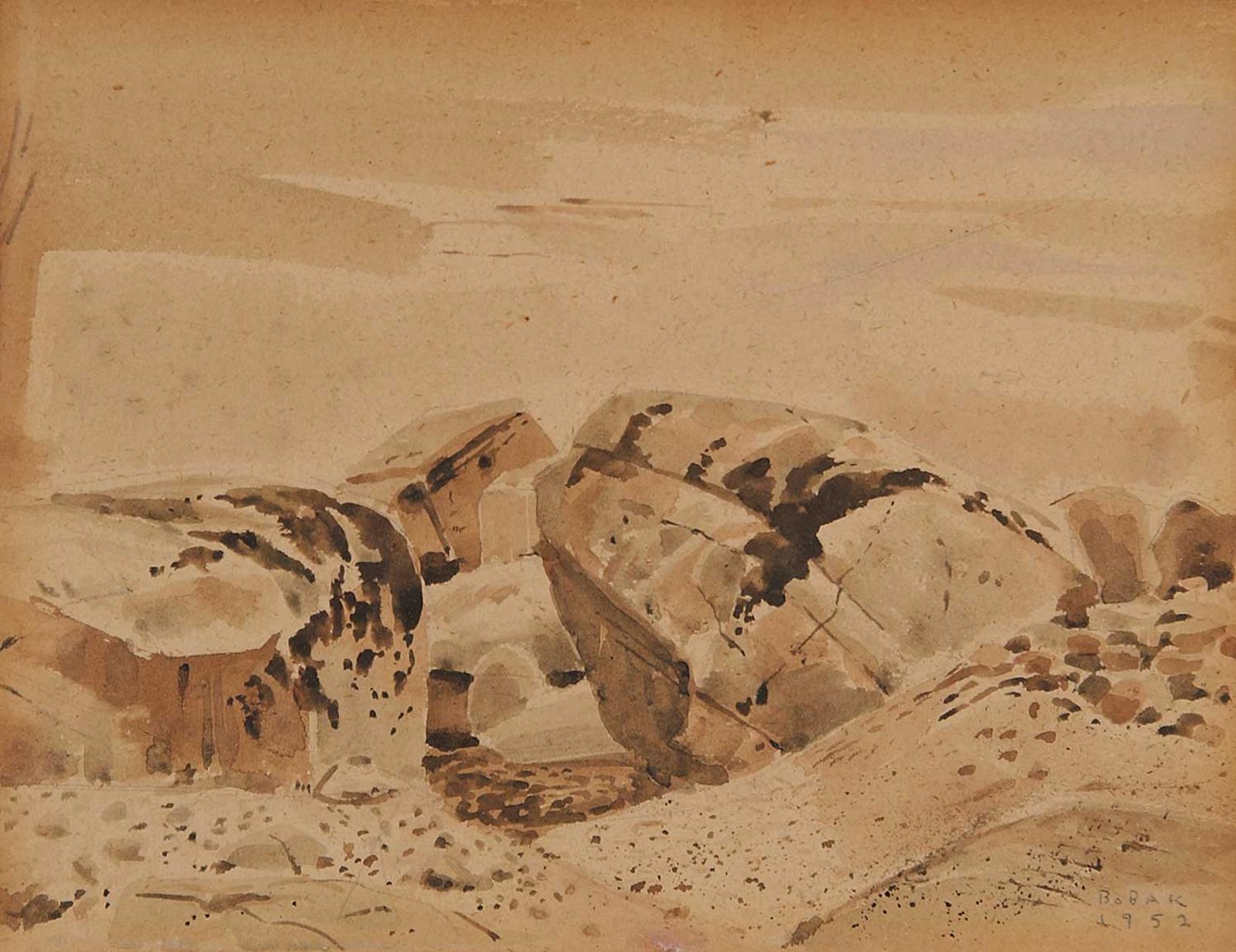 Bruno Joseph Bobak (1923-2012) - Lynn Canyon Boulders