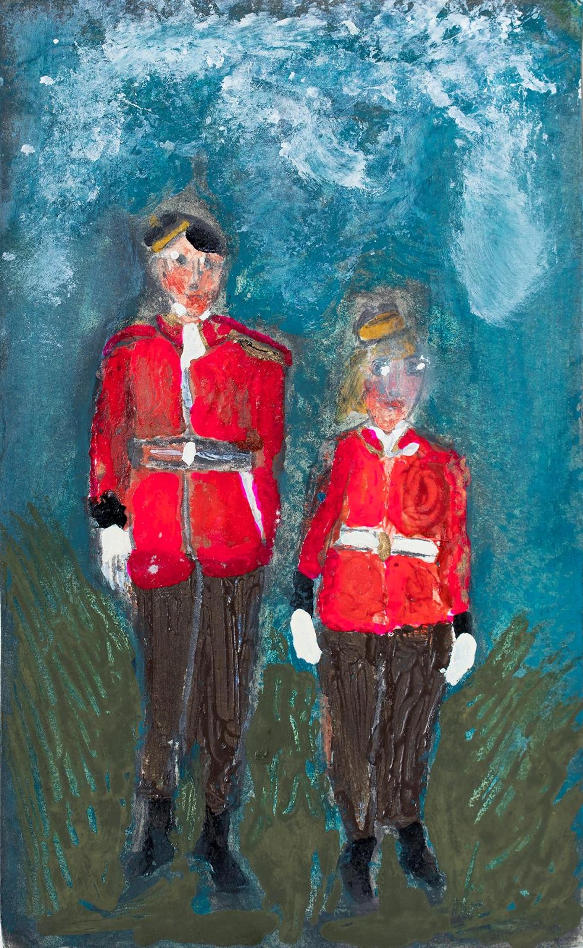 Dmytro Styjek (1889-1991) - Untitled - RCMP Officers