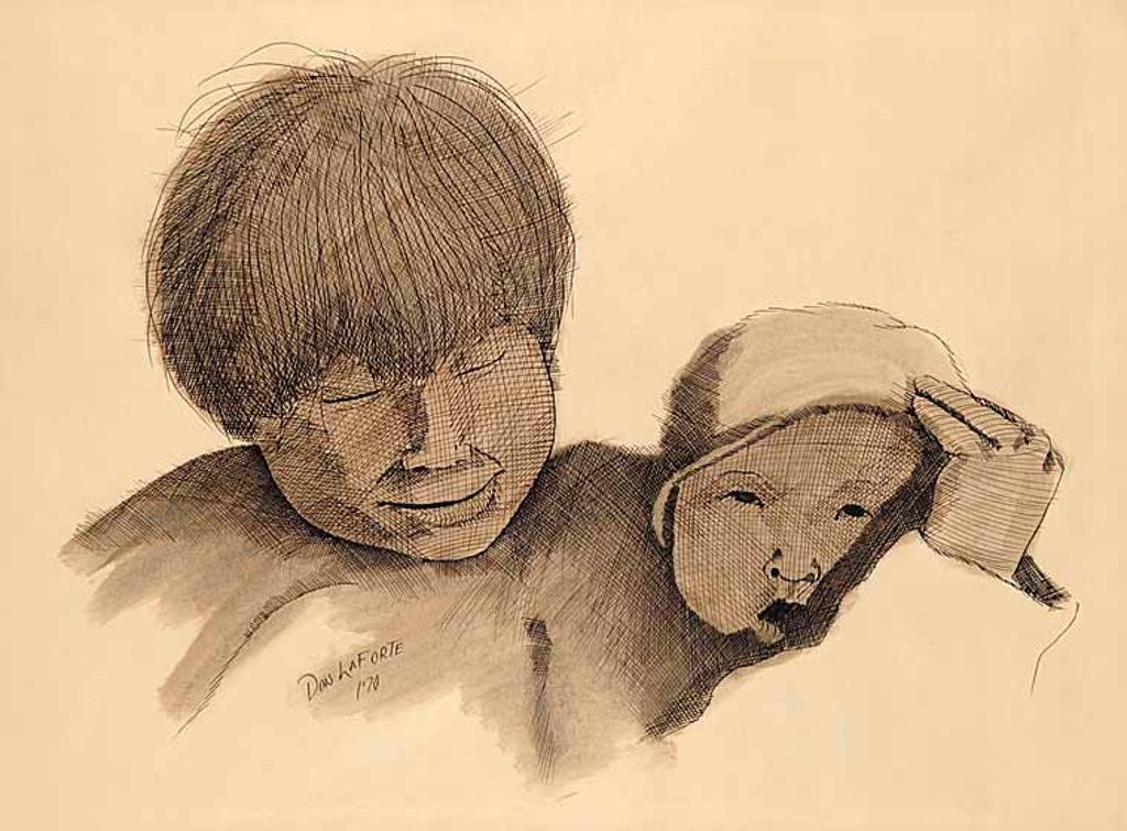 Don LaForte (1947) - Untitled - Two Children