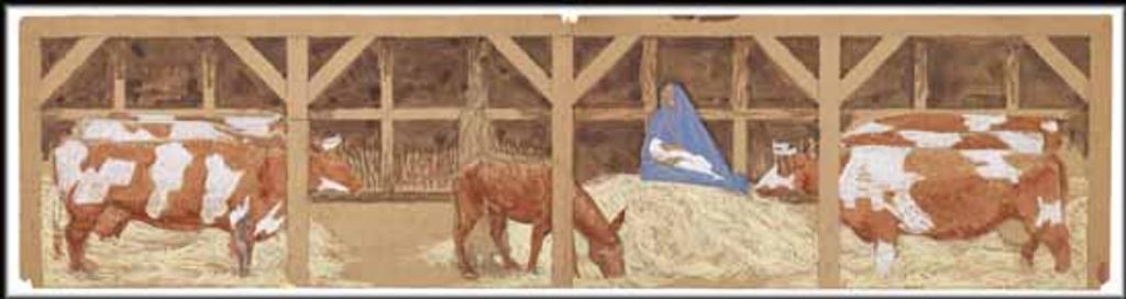 Alexander (Alex) Colville (1920-2013) - Sketch for Backdrop for Vesper Service