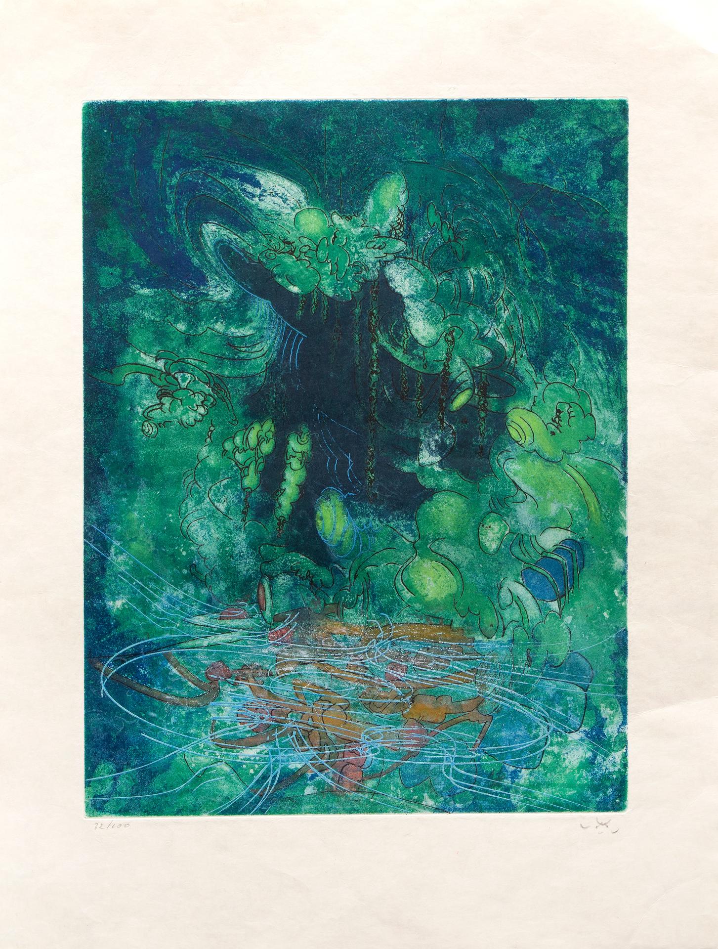 Roberto Matta (1911-2002) - L'eautre (de la suite / from the series Hom’mère II – L’Eautre), 1974-1975