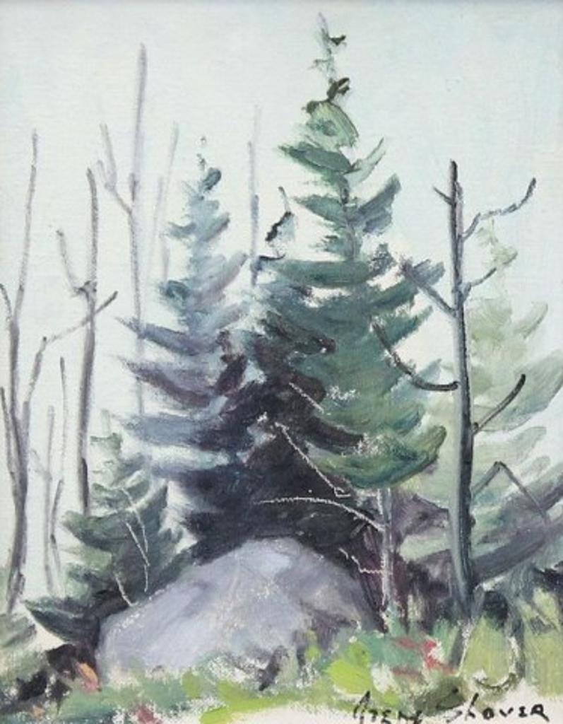 Irene Shaver - Trees Near the Ocean, Nova Scotia