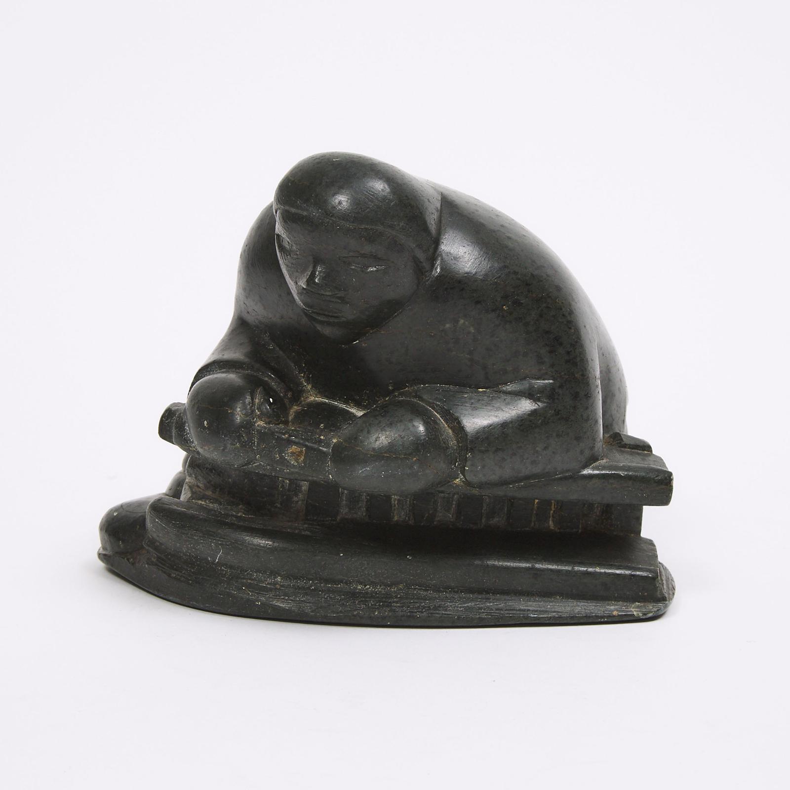 Davidee Nastapoka (1945) - Man Building A Komatik