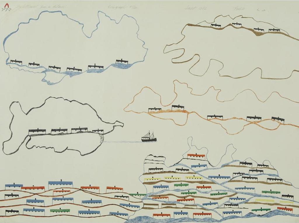 Pudlo Pudlat (1916-1992) - The Settlement From A Distance