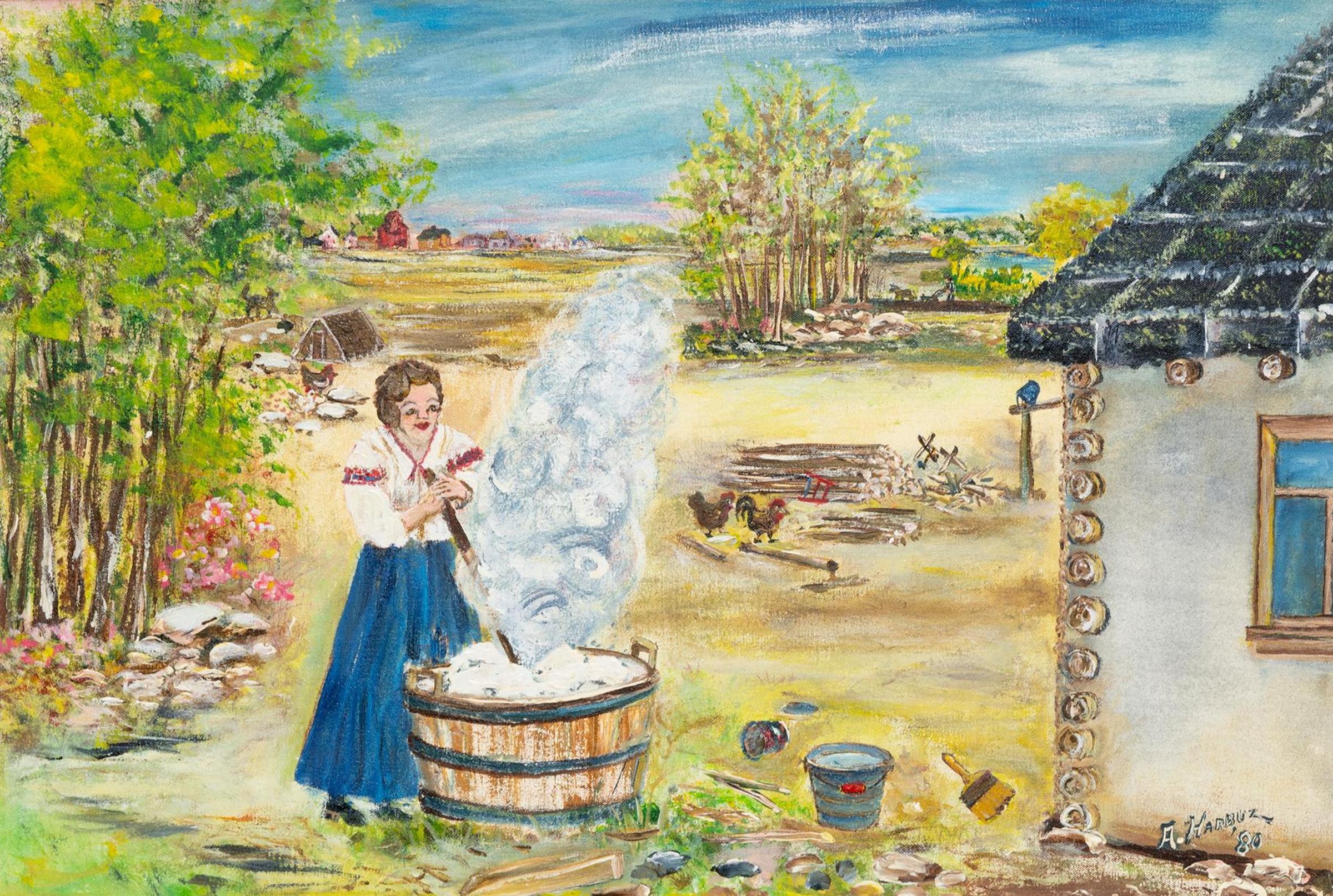 Ann Alexandra Harbuz (1908-1989) - Slaking Lime