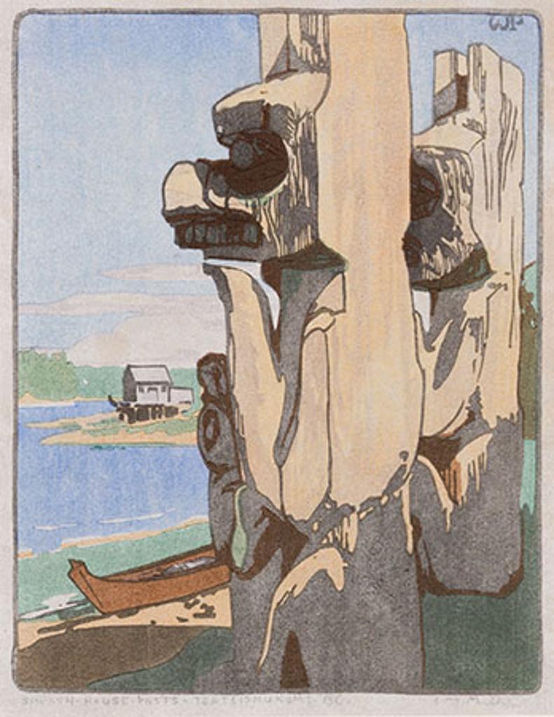 Walter Joseph (W.J.) Phillips (1884-1963) - House Posts, Tsatsisnukomi, BC