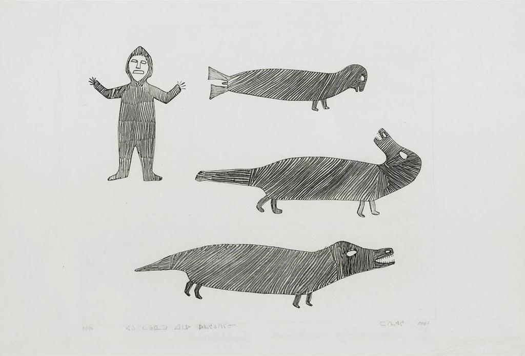 Tuckiakshuk - Man Watching Sea Animals