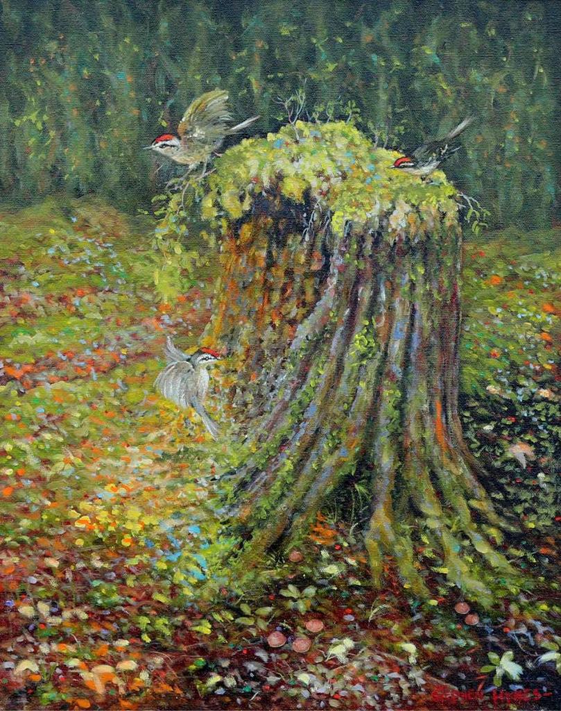 Stephen Hynes (1944) - Golden Crowned Kinglets; 2008