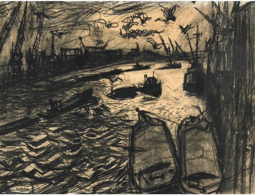 Bruno Joseph Bobak (1923-2012) - The Thames