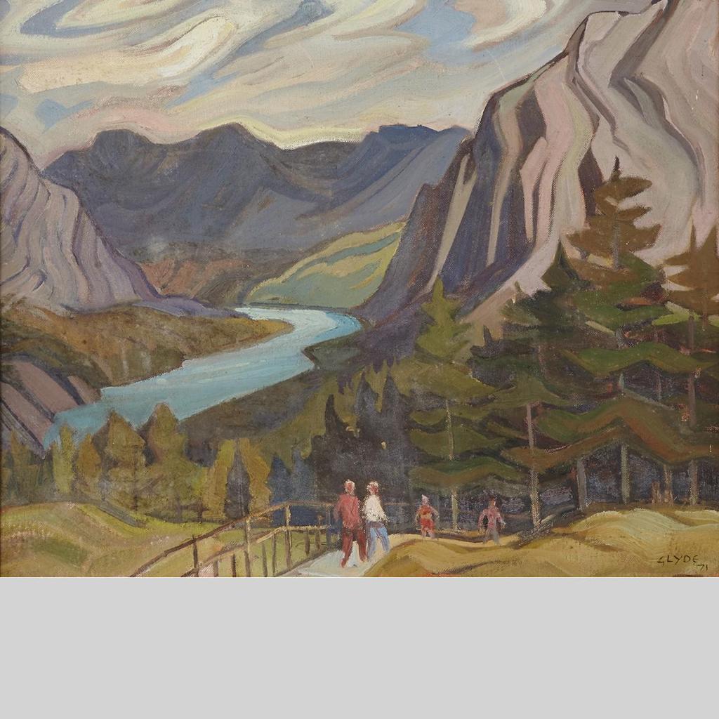 Henry George Glyde (1906-1998) - Bow River, Banff Springs, Looking East