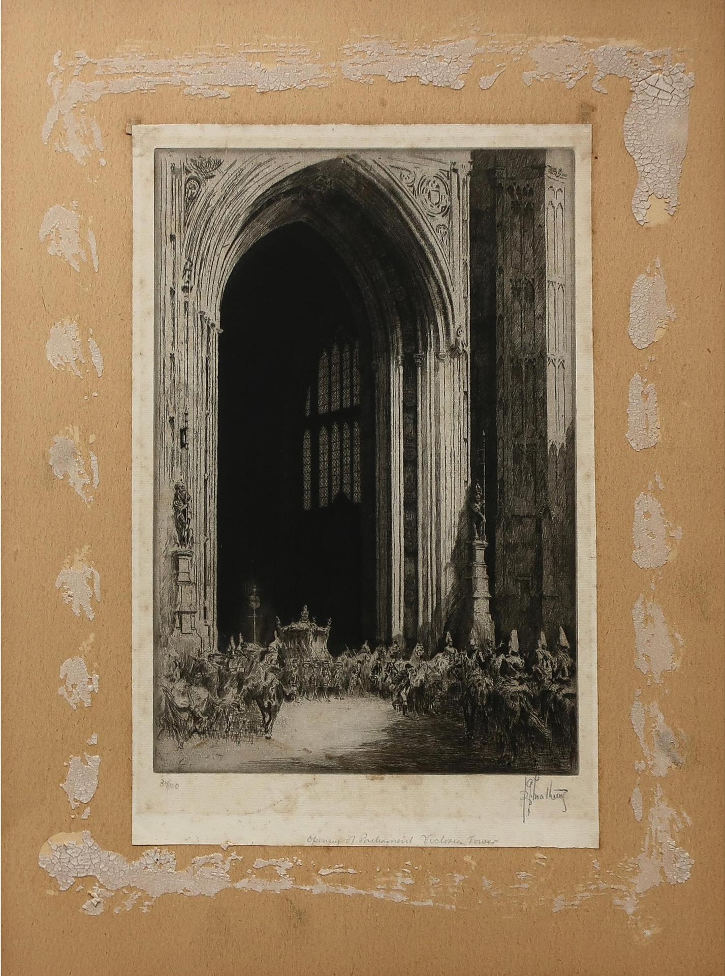 Richard George Mathews - Opening Of Parliament, Victoria Tower