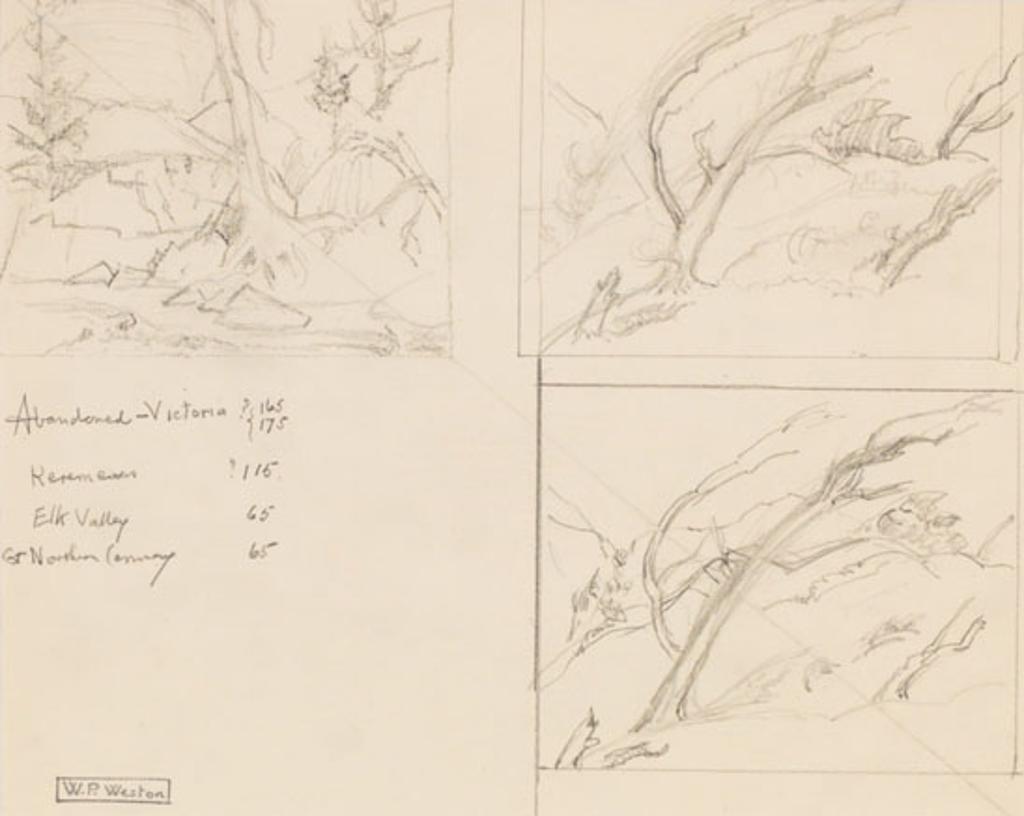 William Percival (W.P.) Weston (1879-1967) - Landscape Studies