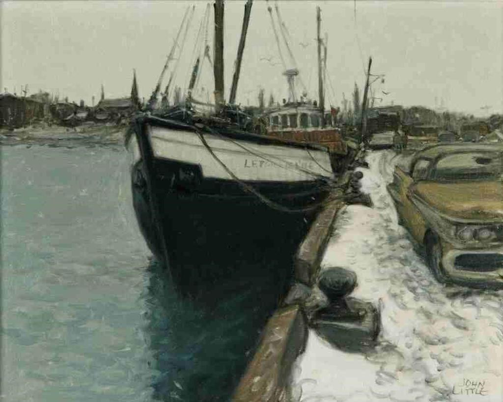 John Geoffrey Caruthers Little (1928-2024) - L'etoile de L'ile (Le mai arrive avec un chute de neige, St. Jean Port Joli, PQ) (1974)