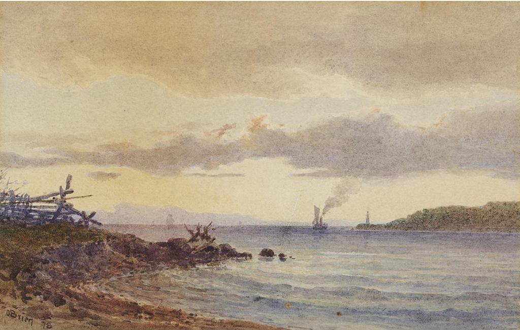 Lucius Richard O'Brien (1832-1899) - Steamer On St. Lawrence