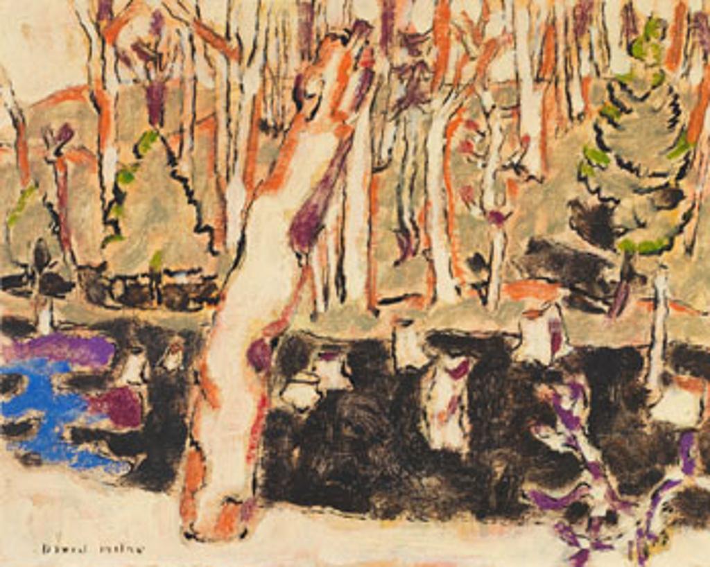 David Browne Milne (1882-1953) - Stumps in the Swamp / Hillside Near Palgrave (verso)