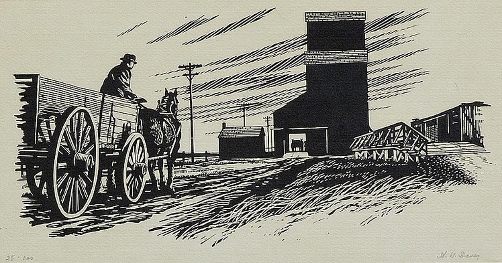 Alfred William Davey (1907-1986) - Untitled - Untitled (Cart and Elevator)