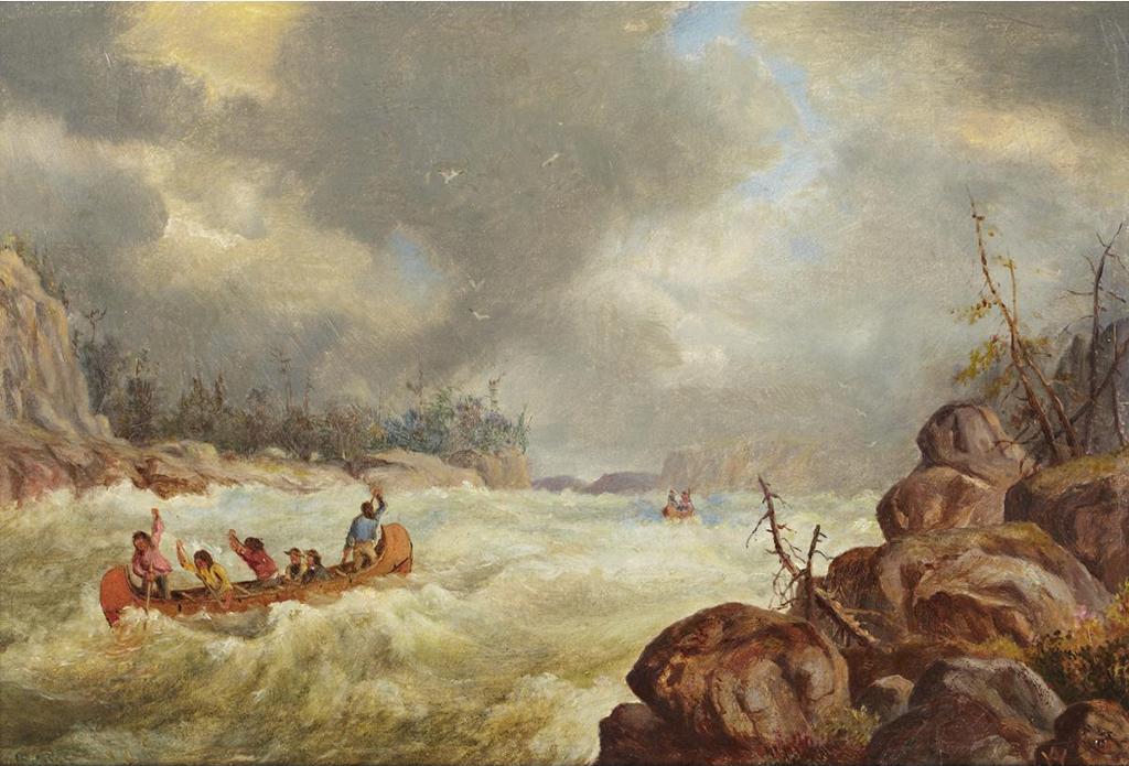 William Armstrong (1822-1914) - Rapids, Black Sturgeon R., L Superior