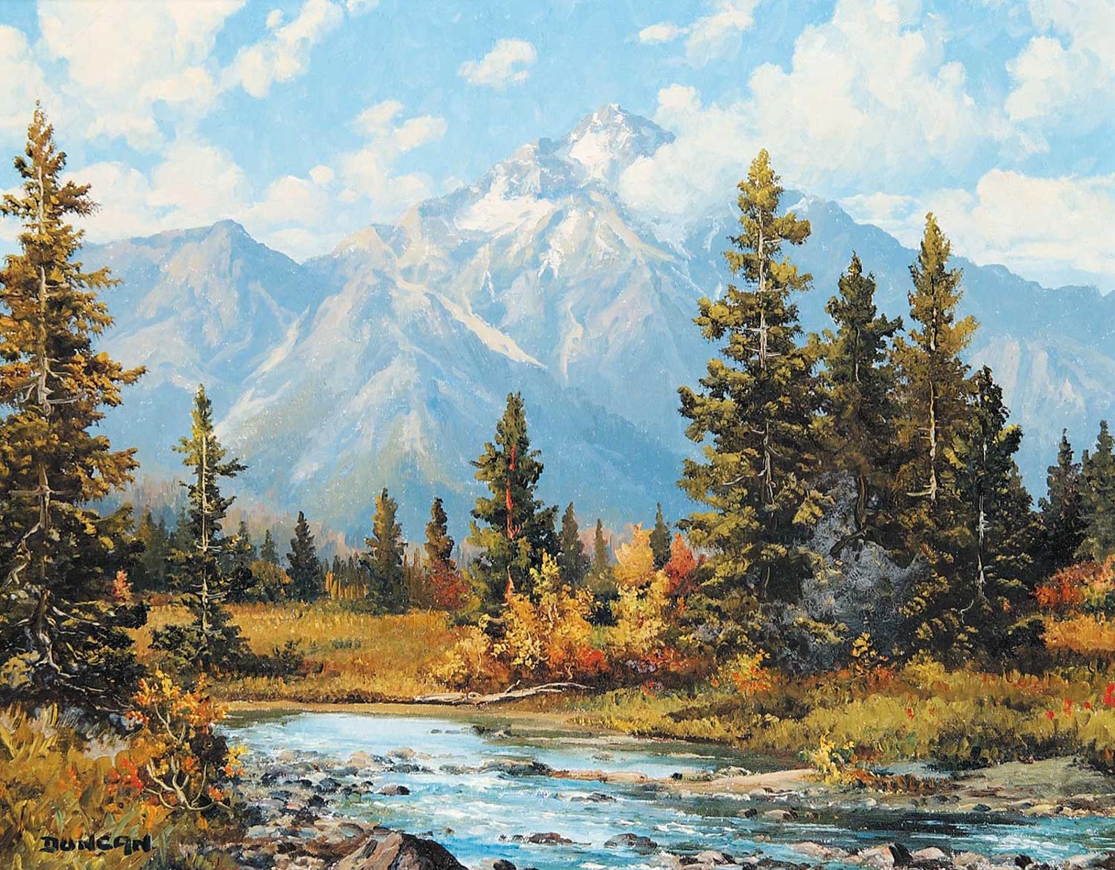 Duncan Mackinnon Crockford (1922-1991) - Pyramid Mt. Near Jasper