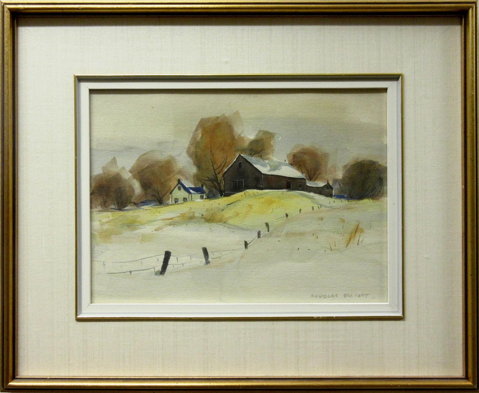 Douglas Ferfguson Elliott (1916-2012) - Afternoon In March - Ontario