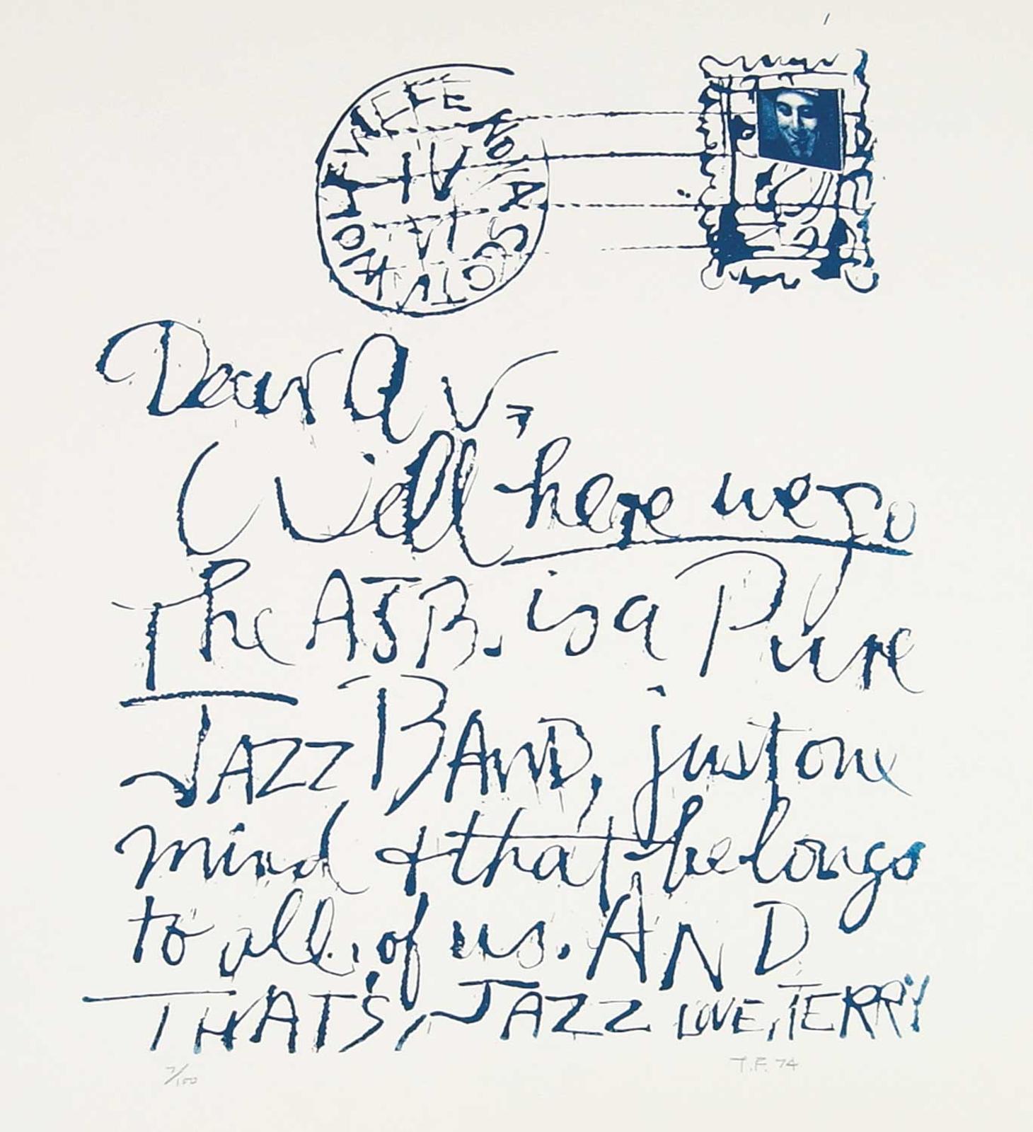 Terry Foster - Untitled - Dear Av... #8/100