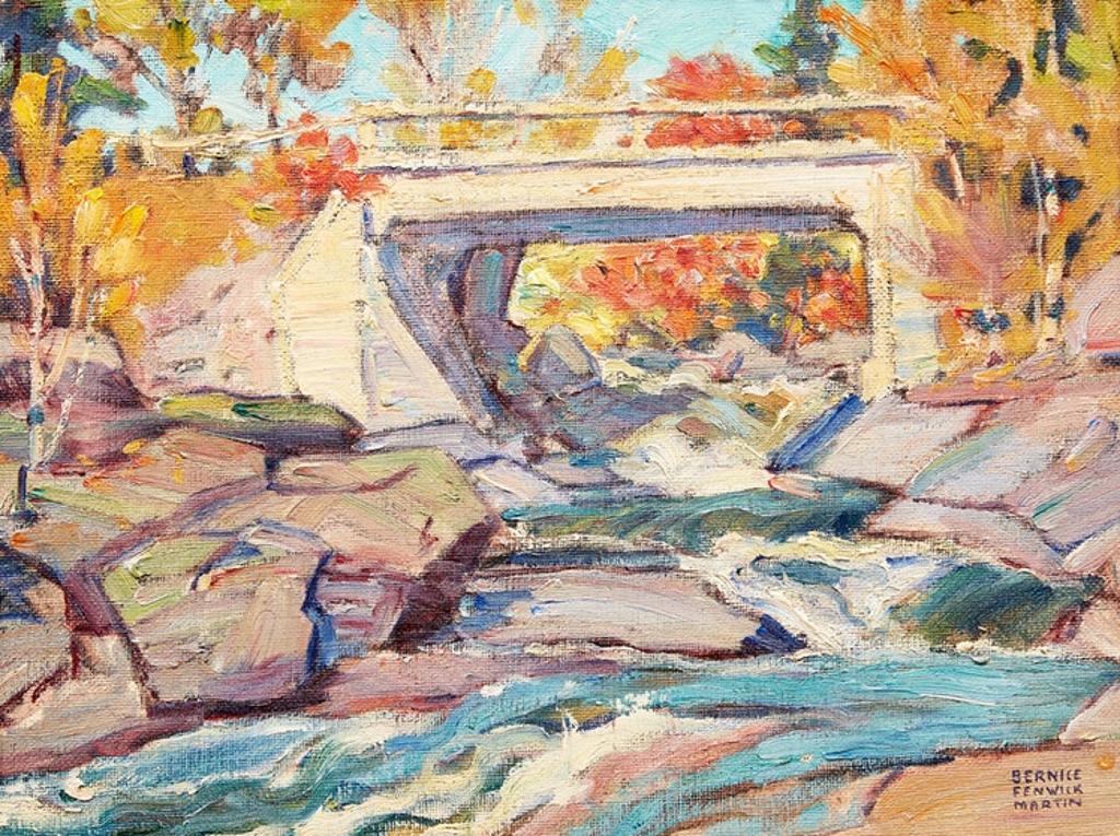 Bernice Fenwick Martin (1902-1999) - Buttermilk Falls, Burk's Falls, Ontario, Magnetwan River, c. 1932