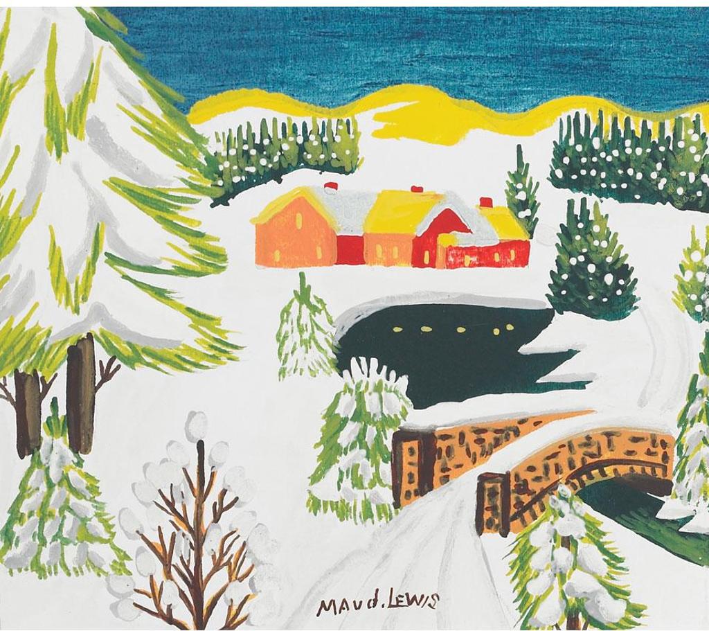 Maud Kathleen Lewis (1903-1970) - Winter Village
