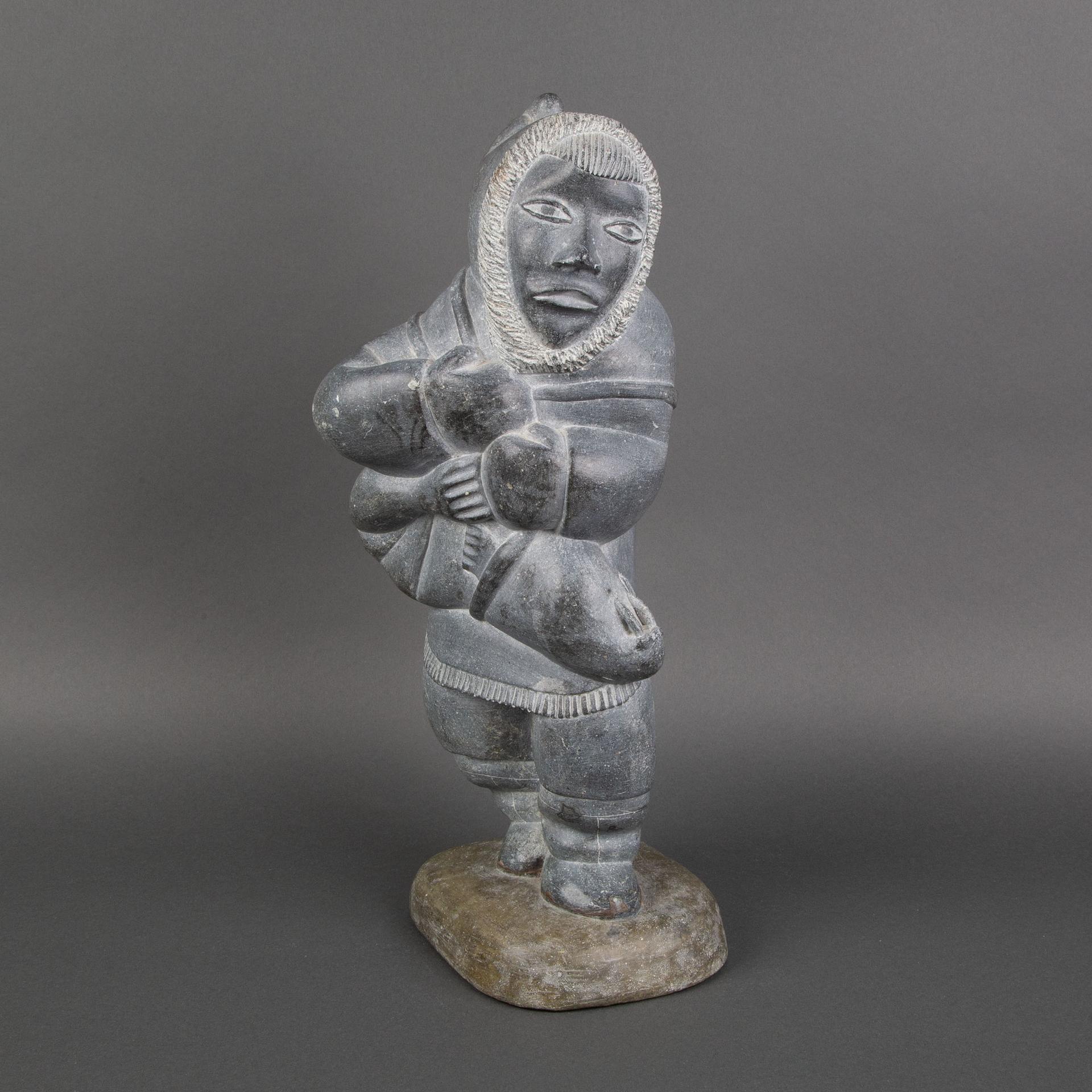Davidee Nastapoka (1945) - Hunter Carrying Walrus