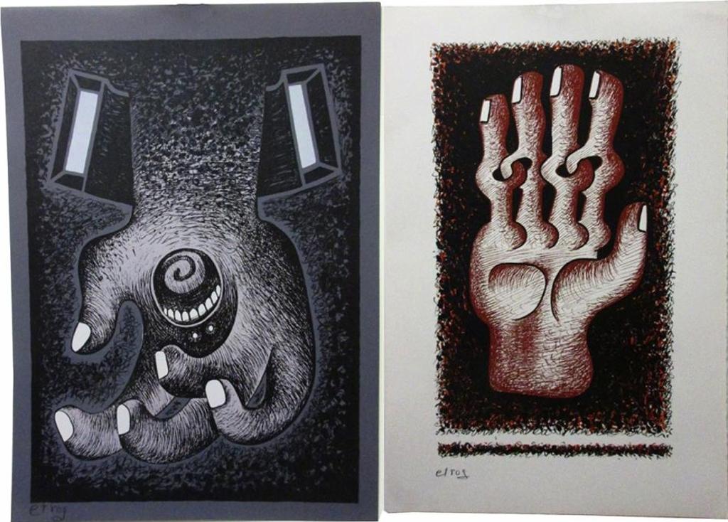 Sorel Etrog (1933-2014) - Untitled (Hand & Mouth And Hand With Links)