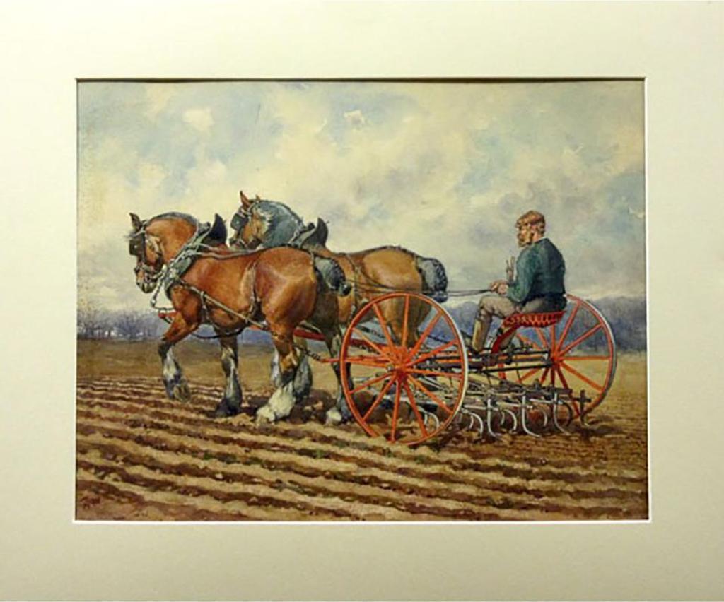 Arthur Henry Hider (1870-1952) - Untitled (Tilling The Field)